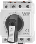 FVE 4P 32A 1200V DC vypínač otočný  VCX, na DIN lištu