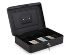 &quot;BAZAR&quot; Prenosná pokladňa OPTICUM BOX-300, kovová, čierna 300x220x88