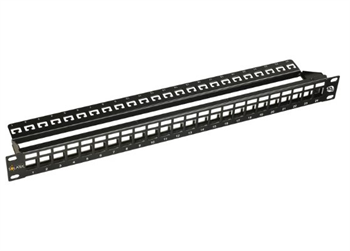 10G modulární neosazený patch panel Solarix 24 por