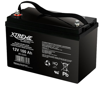 Baterie olověná 12V / 100Ah Xtreme 82-222 gelový akumulátor