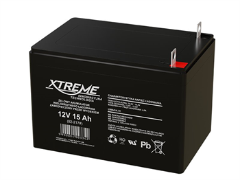 Baterie olověná 12V / 15Ah XTREME/Enerwell / 82-217 gelový akumulátor