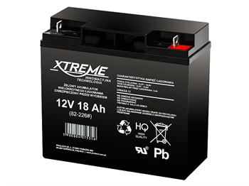 Baterie olověná 12V / 18Ah Xtreme / Enerwell 82-226 gelový akumulátor