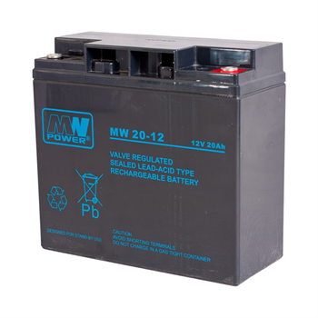 Baterie olověná 12V / 20Ah MW Power MB 20-12 AGM gelový akumulátor