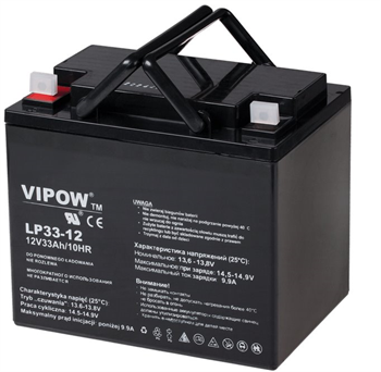 Baterie olověná 12V / 33Ah Vipow LP33-12 gelový akumulátor