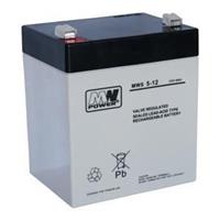 Baterie olověná  12V / 5Ah MWS Power AGM gelový akumulátor