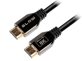 BLOW Kabel HDMI-HDMI 1,5m PREMIUM, black, gold, 8K 2.1, 92-647