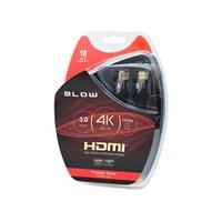 BLOW Kábel HDMI-HDMI 3,0 m PREMIUM, black, gold, 4K 2.0