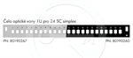 Čelo optické vany 1U pro 24SC simplex/LC duplex/E2000 BK