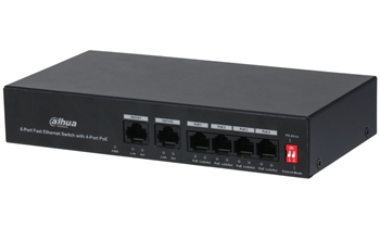 Dahua Switch PFS3006-4ET-36 6x 100Mb, 4x PoE 802.3af/at/ 36W