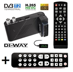 DI-WAY 2020 Mini V2 DVB-T2 Hevc H.265 + Ovladač SENIOR/HOTEL