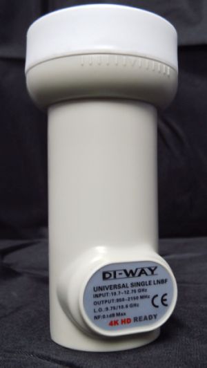 DI-WAY LNB SINGLE 0,1dB Gold konektory