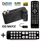 DI-WAY SENIOR 2020 Mini DVB-T2  H.265 + Ovladač, Hotel