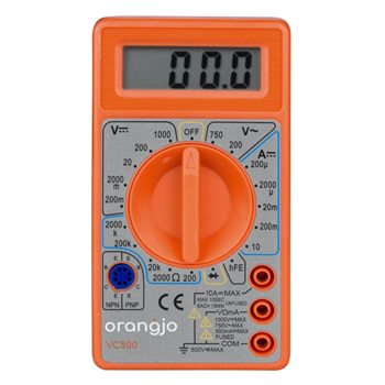 Digitální multimetr Orangjo VC500, LCD, 9V