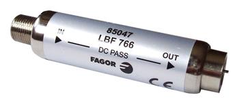 Filtr LTE FAGOR LBF758 5-758 MHz 45 dB, F-konektor