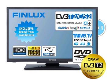 Finlux LED TV 22FDMC4760 DVB-T2/S2/C, DVD přehráva