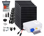 FVE sestava 100-dílná pro ohřev TUV, 2730W, 6x panel, MPPT SAPRO LITE, montážní prvky