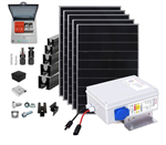 FVE sestava 79-dílná pro ohřev TUV, 2650W, 5x panel, MPPT SAPRO LITE, montážní prvky