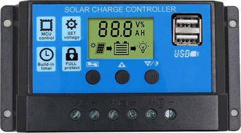 FVE Solární regulátor PWM OEM 12-24V/30A+USB pro Pb baterie