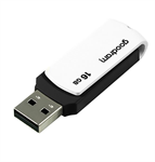 Goodram USB flash disk, USB 2.0, 16GB, UCO2, černý, UCO2-0160KWR11, USB A, s otočnou krytkou