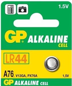 GP Alkalická Cell baterie A76 LR44 1.5V typ: GPA76, 1ks