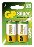 GP Super Alkaline baterie LR20 (D, velké mono) 2ks