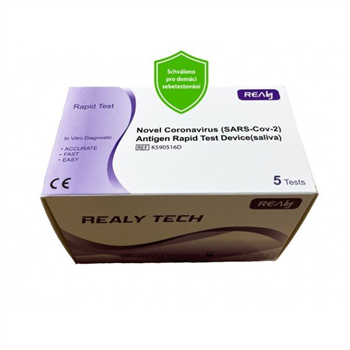 Hangzhou RealyTech Novel SARS-Cov-2 Antigen Rapid Test Device saliva, ze slin 1k