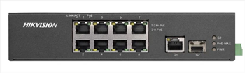 HIKVISION Switch Průmyslový DS-3T0310HP-E/HS 110W, Super PoE 8+1, SFP