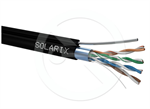 Instalační kabel Solarix CAT5E FTP PE Fca samonosný 305m/cívka SXKD-5E-FTP-PE-SAM