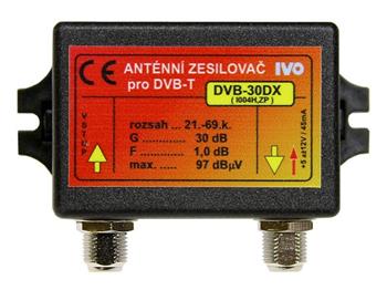 IVO DVB-30DX Zesilovač DVB-T 21-60k. 30dB
