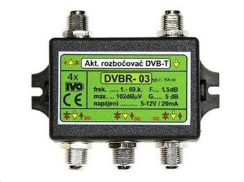 IVO DVBR-03 Aktivní rozbočovač DVB-T/T2 4x výstup