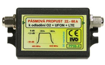 IVO PP08-X Propust pásmová 22-60k., odladění O2 +