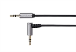 Kábel Audio Kruger&Matz KM0312 uhlový Jack 3.5 stereo prepojovací 1m