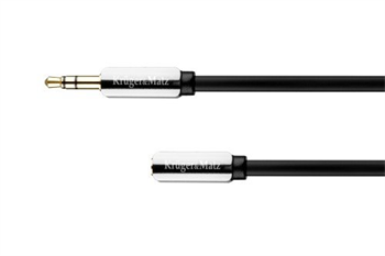 Kabel Audio Kruger&Matz KM0315 přímý Jack 3.5 stereo prodlužovací 1m