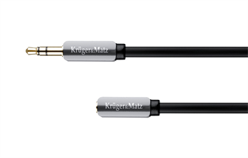 Kabel Audio Kruger&Matz KM0317 přímý Jack 3.5 stereo prodlužovací 3m