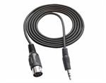 Kábel DIN-JACK 3.5mm 1,2m čierny