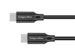 Kabel USB Kruger&Matz KM1260 USB-C / USB-C 100W 1m černý