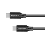 Kabel USB Kruger&Matz KM1261 USB-C / USB-C 100W 2,5m černý