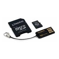 Kingston MicroSDHC 16GB Class 10 + SD adaptér a USB čtečka