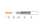 Koaxiální kabel CONO-TECH RG6U 1,02 mm CCS/AL, PVC, 6,8mm, 100m, fólie