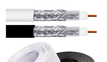 Koaxiální kabel RG-59U/48FA 100m PVC 6mm bílý cívk