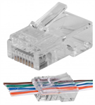 Konektor NEKU UTP CAT6 RJ45 8P8C, nestíněný, průchozí