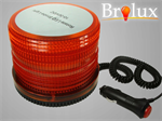 LED maják výstražný oranžový BROLUX, 12-24 V, IP55, s magnetem