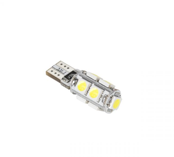 LED žárovka do auta LED T10, 9x SMD5050, 12V, bílá