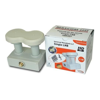 LNB MONOBLOCK SINGLE MASCOM MCM4S01HD, 0,1dB 4,3st