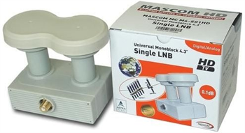 Mascom Monoblok single LNB-MCM4S01HD, 0,1dB 4,3st