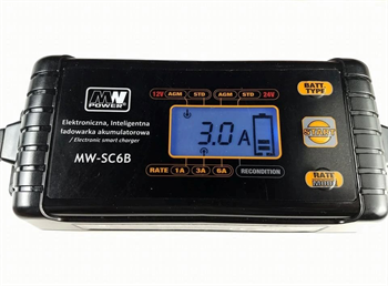Nabíječka olověných a gelových baterií MW POWER MW-SC6B 12V/24V/6A