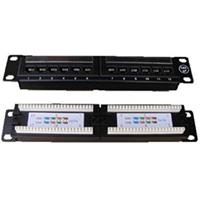 Patch panel DATACOM 10“ UTP cat5e 12portů