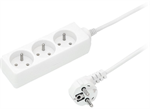 Predlžovací kábel BLOW PR-370P 3zásuvky 3m, biela, 3GU 3x1,5mm