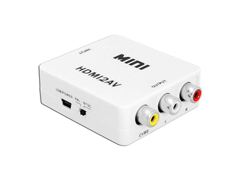 Převodník MINI HDMI2AV, 1080p konvertor HDMI na 3x RCA Cinch