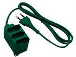 Prodlužovací kabel k vánočnímu stromečku PS-362P , 3zásuvky 1,5m, zelený